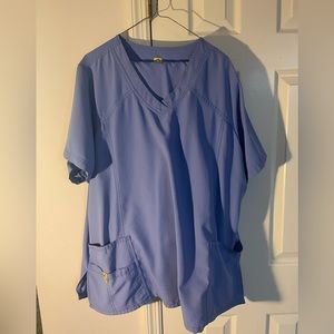 3 Tops & 2 pants-WonderWink Ceil Blue Size- 3XL